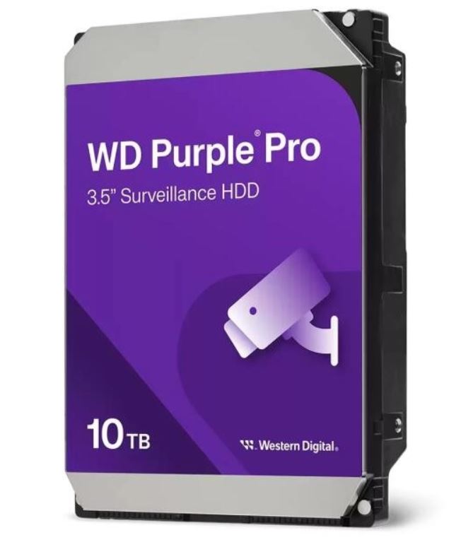 Western HDD 10TB, WD102PURP, 7200rpm, 512 MB puffer, SATA3